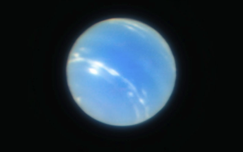 Neptune capturée avec une grande qualité depuis le sol