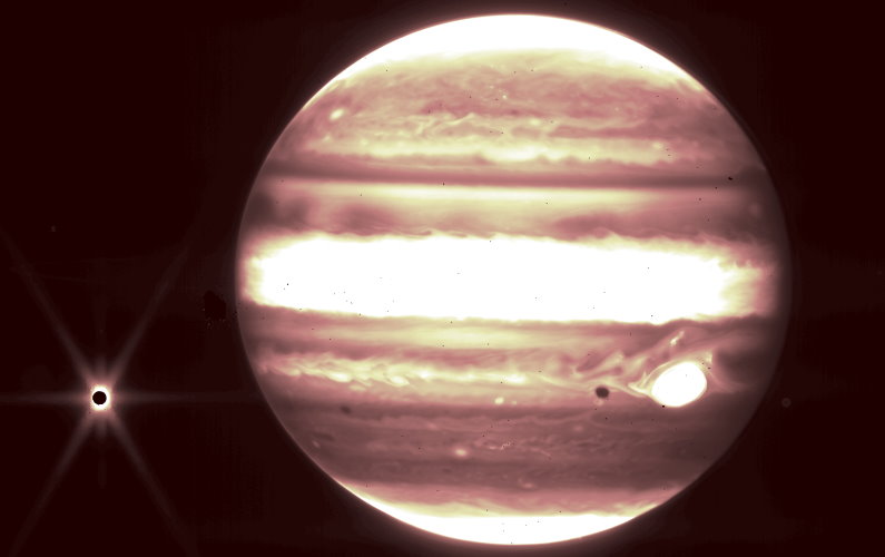Le téléscope Webb Observe Jupiter