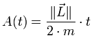 A(t)=L/2.m.t